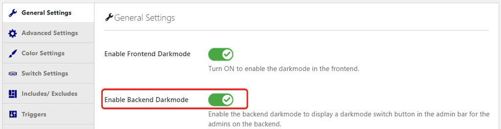 Enable dark mode on WordPress dashboard